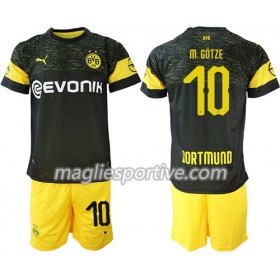 Completo Calcio Borussia Dortmund M.Gotze 10 Bambino Divisa Trasferta 2018/2019